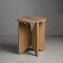 Ottoman X שרפרף אלון מלא