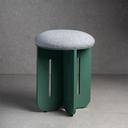 Ottoman B שרפרף ירוק אורג